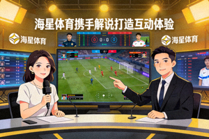 知名解说员在直播间分析赛事 - 海星体育携手解说打造互动体验